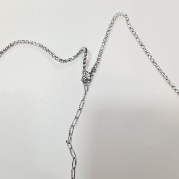 LAMARQUE Raeka Rhinestone Bralette in Silver Large - Picture 10 of 11